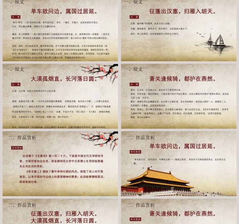 古文课件使至塞上ppt第2张