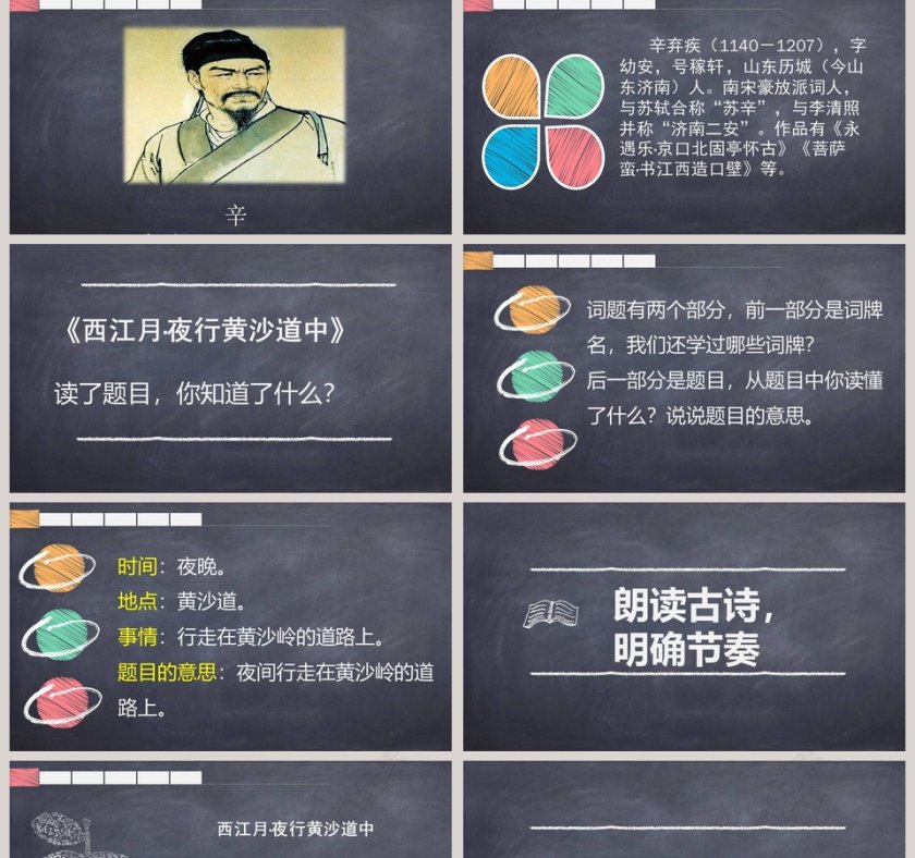 诗词赏析西江月夜行黄沙道中语文课件PPT第2张