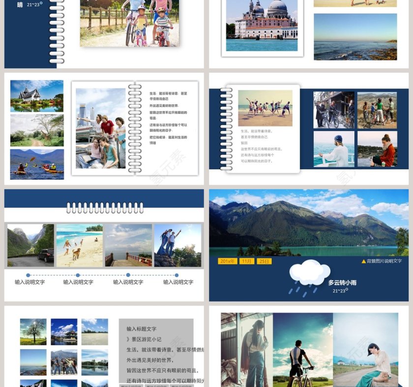 旅游相册PPT第3张