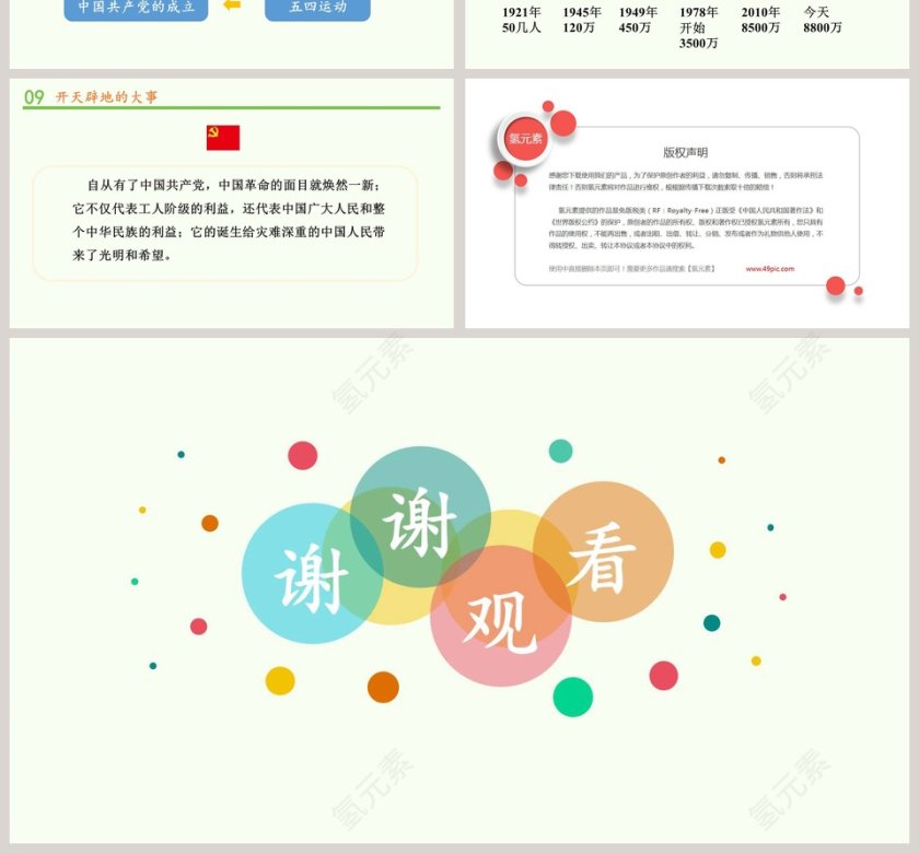 第三单元 百年追梦 复兴中华主题PPT模板第4张