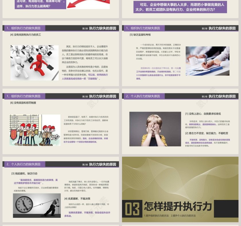 执行力分析员工培训PPT模板第4张