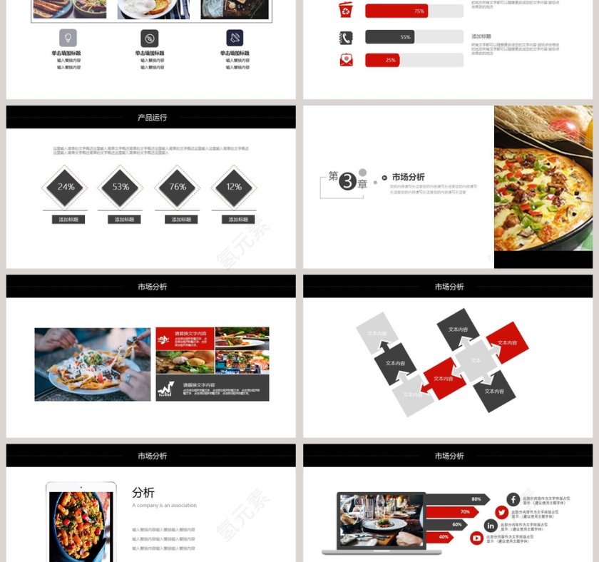 餐饮美食意式披萨PPT第3张