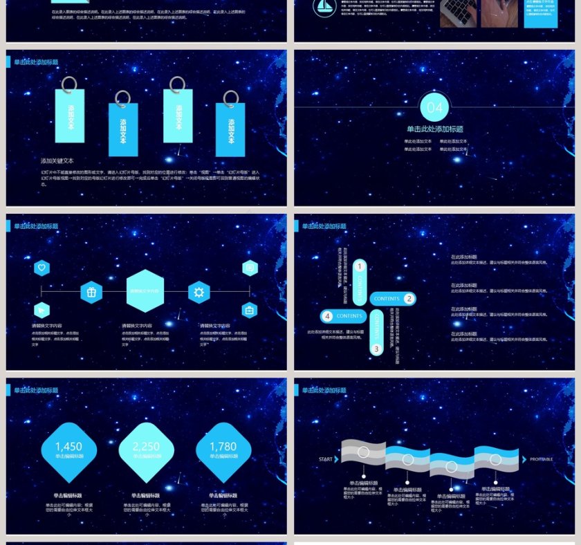 蓝色渐变网络安全工作汇报PPT模板第4张