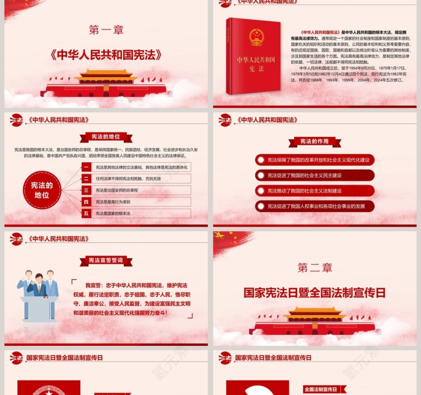 宪法解读国家宪法日PPT模板第2张