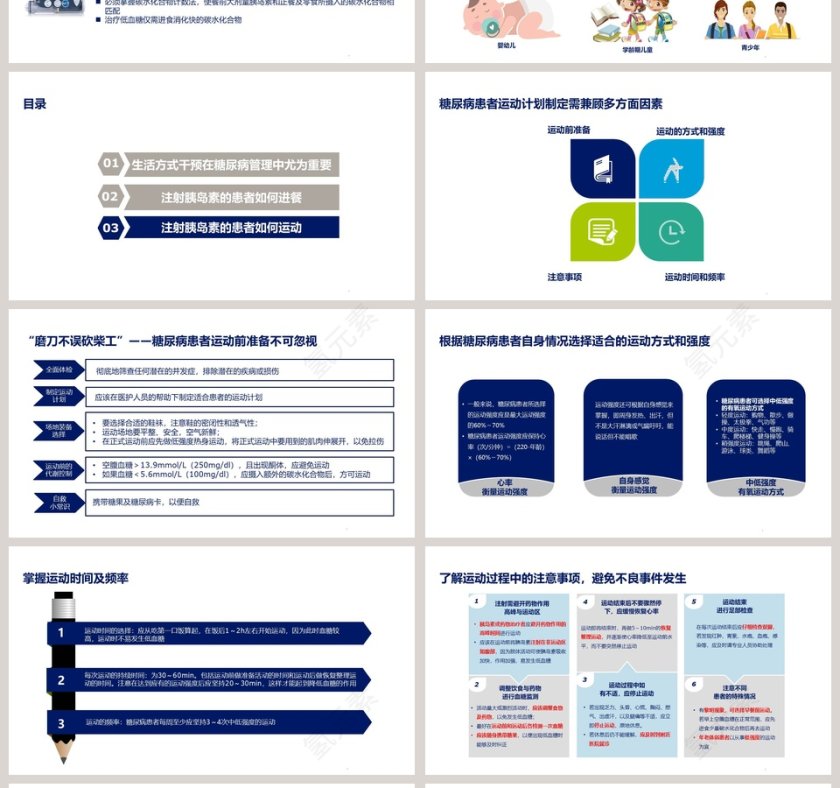 注射胰岛素期间平衡糖友的饮食与运动ppt模板第4张