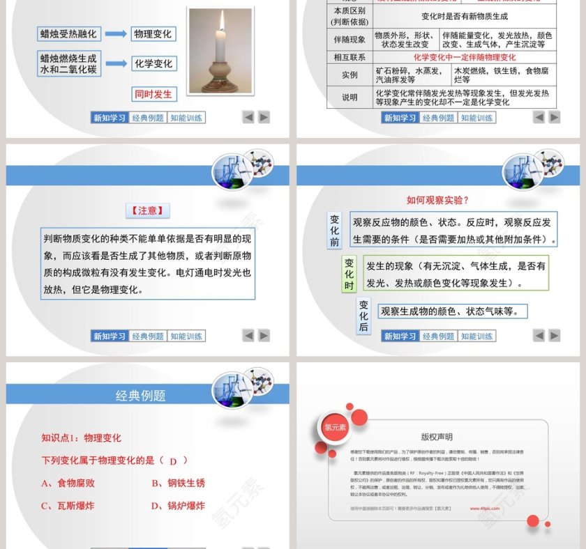 物质的变化教学ppt课件第5张