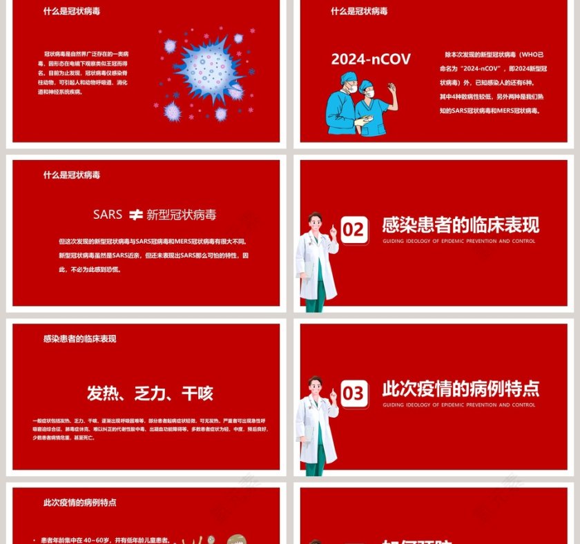 一起战胜新型冠状肺炎疫情防控知识介绍PPT模板第2张