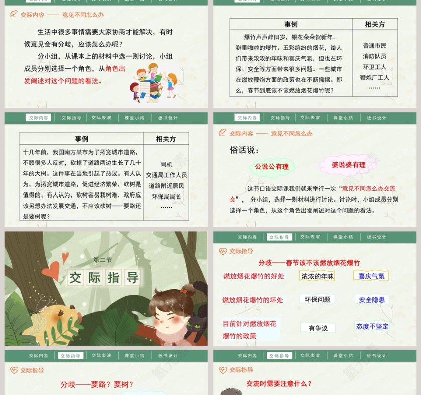 人教部编版六年级语文上册口语交际意见不同怎么办语文课件PPT第2张