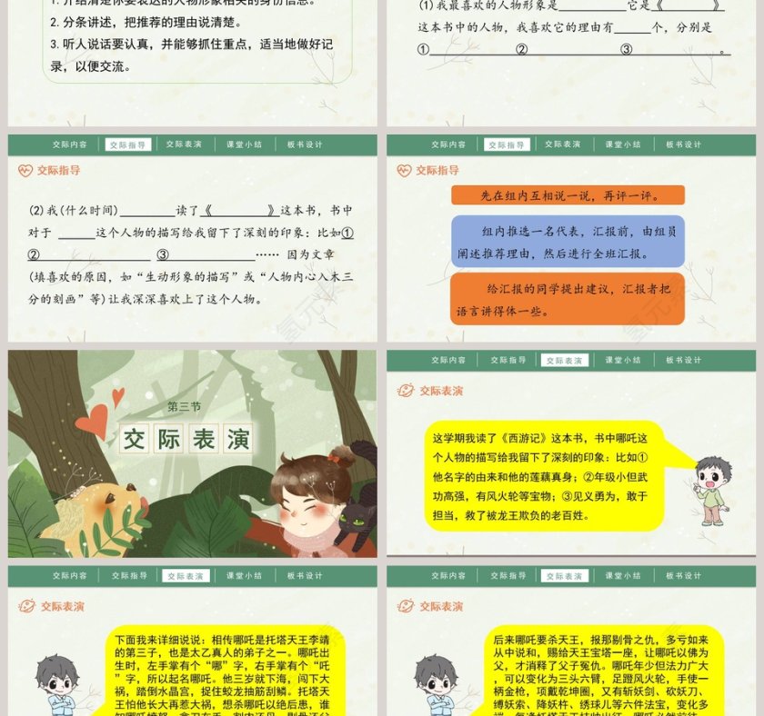 五年级语文上册口语交际我最喜欢的人物形象PPT课件第3张