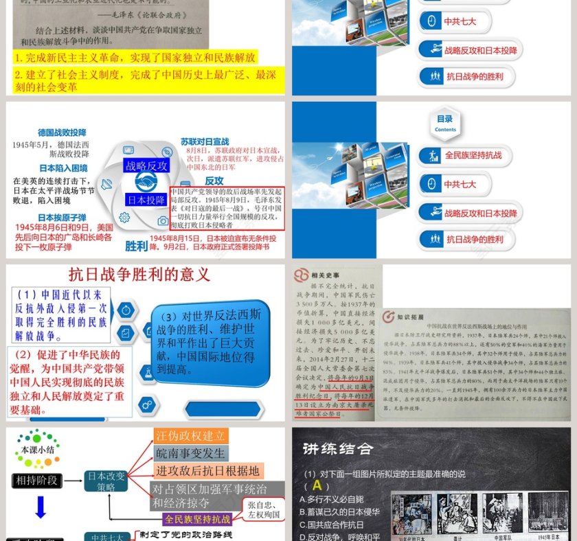 抗日战争的胜利-第教学ppt课件第3张