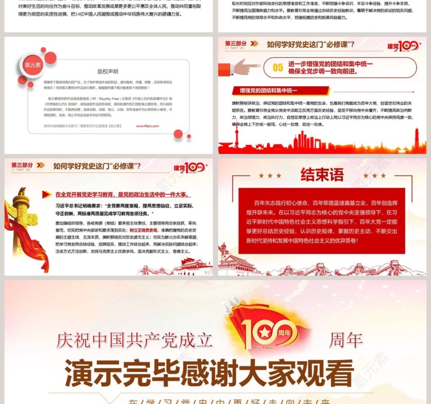 如何学好党史这门必修课庆祝建党100周年专题党课PPT模板第4张