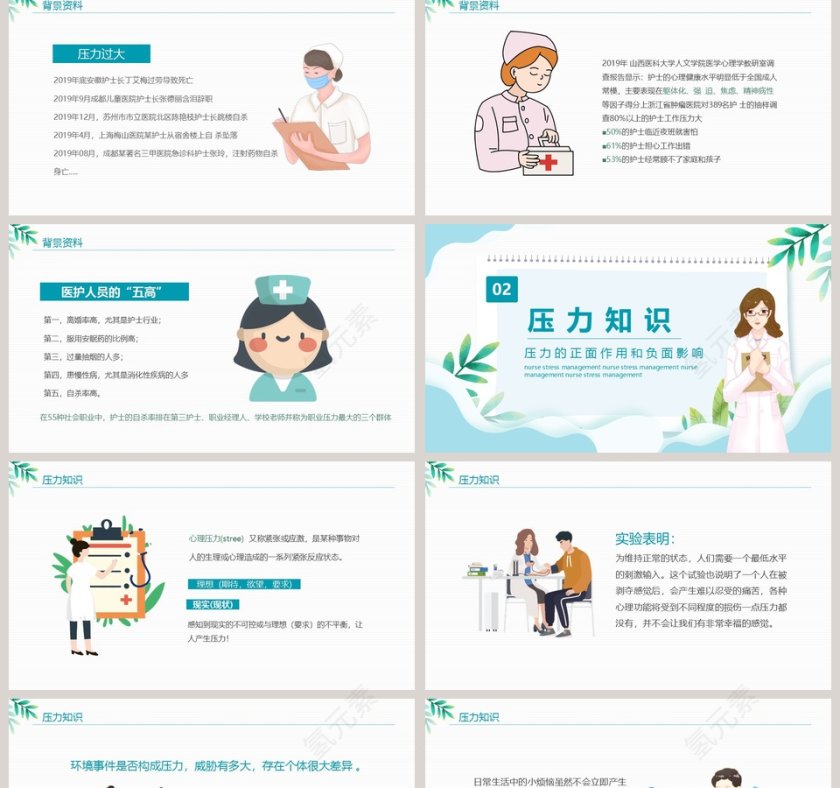 护士压力与情绪管理PPT模板第2张