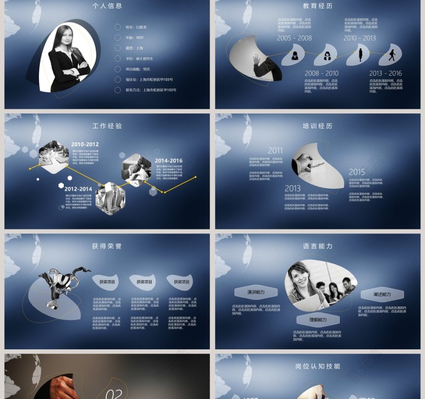 岗位竞聘述职报告PPT模板第2张