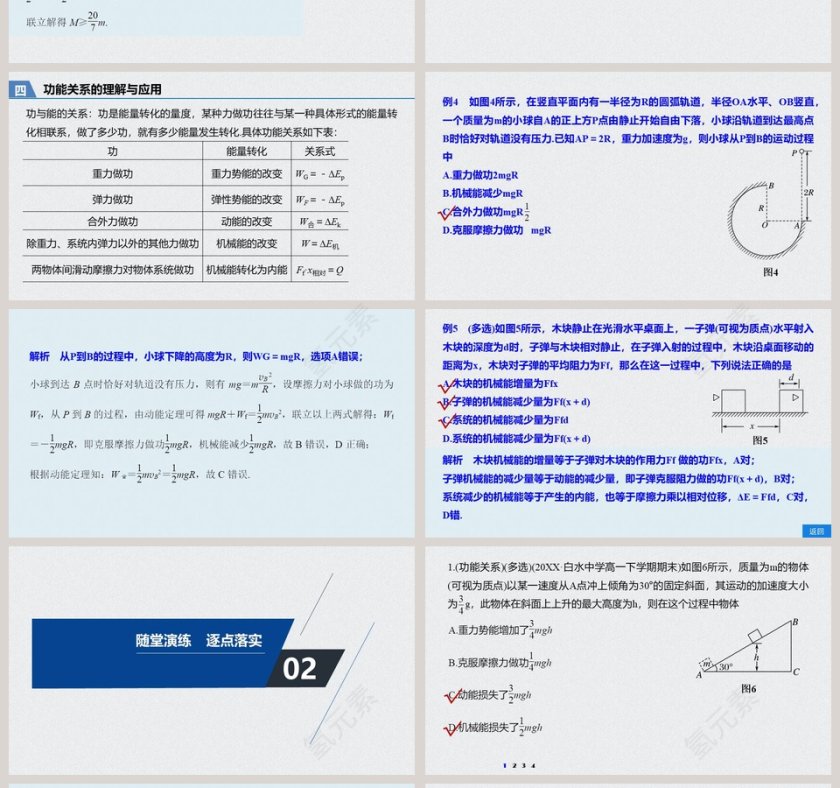专题强化机械能守恒定律的应用PPT模板第4张