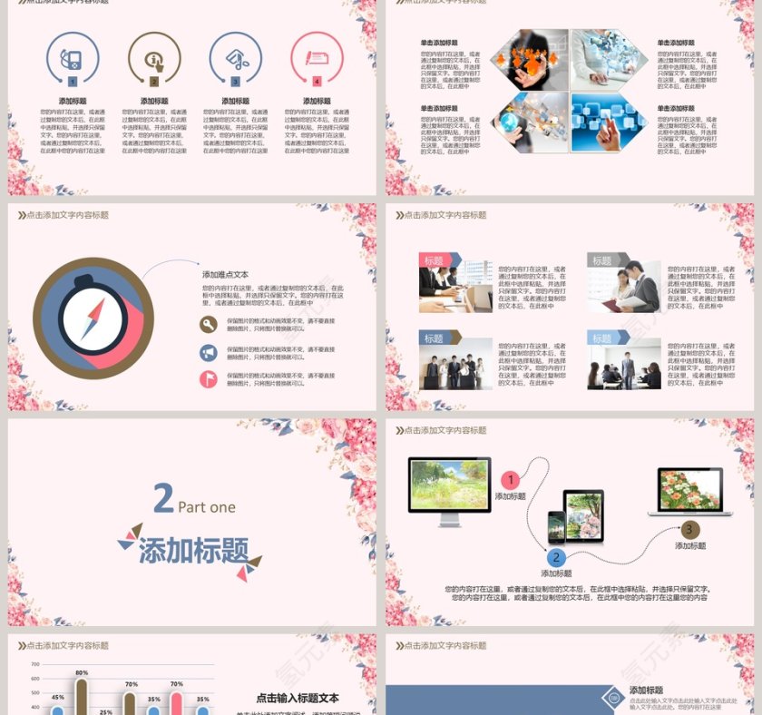 鲜花动态信息化教学设计PPT模板第2张