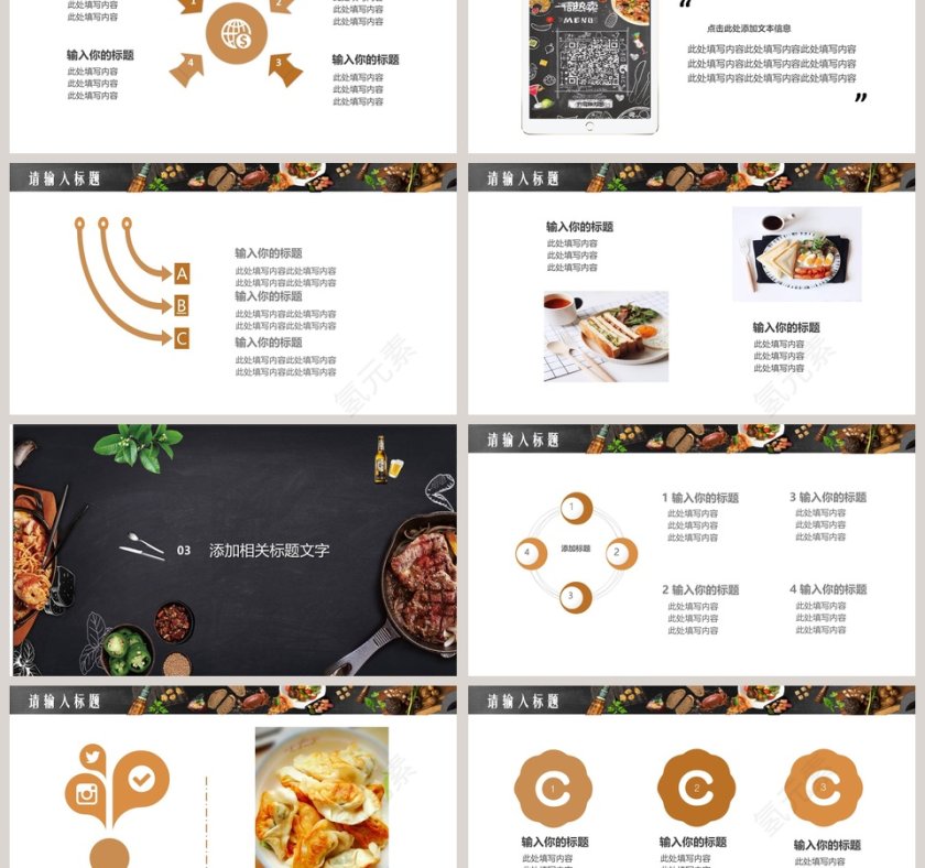 餐饮企业简约工作报告PPT第3张