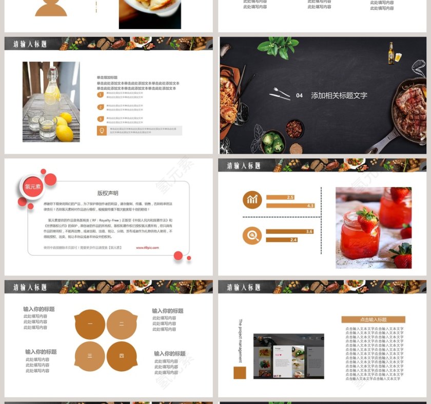 餐饮企业简约工作报告PPT第4张