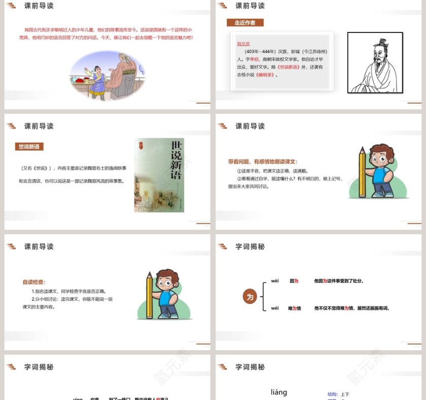 课文解析五年级语文下册杨氏之子语文课件PPT第2张