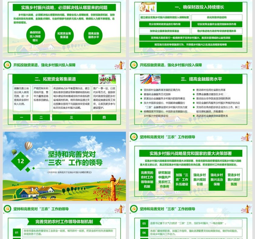 2019中央一号文件国务院关于实施乡村振兴战略的意见学习党课ppt第12张