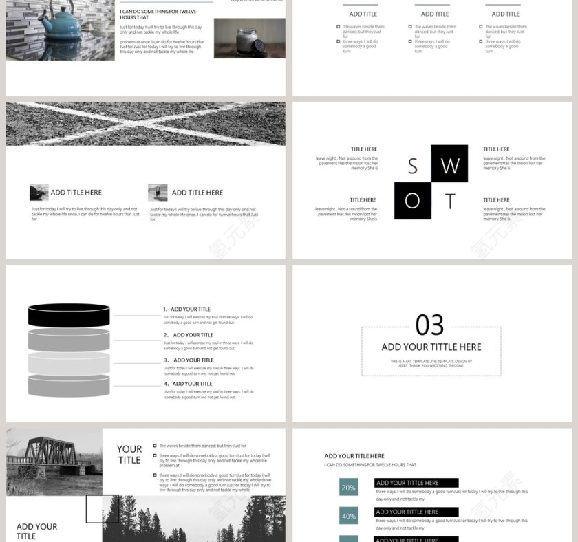 欧美风精美商业计划书PPT第3张