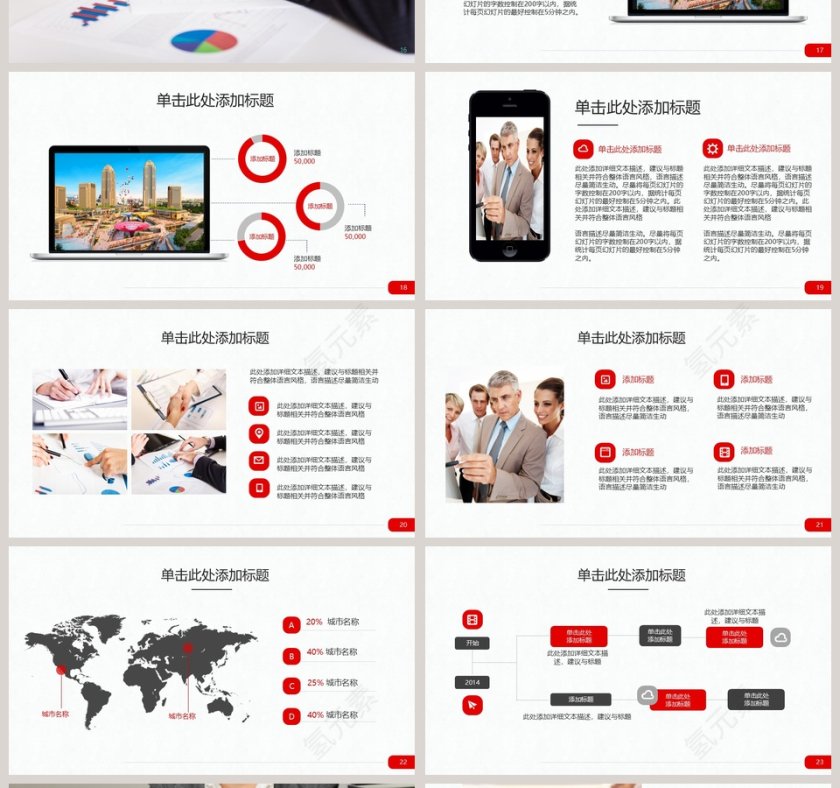 简约商务汇报总结报告PPT模板第4张