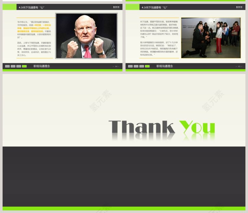 简约大气实用沟通技巧PPT模板第11张