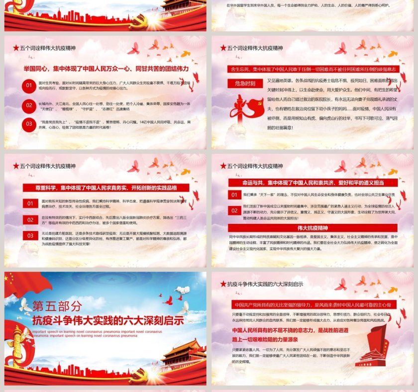 学习全国抗击新冠肺炎疫情表彰大会重要讲话PPT模板第4张