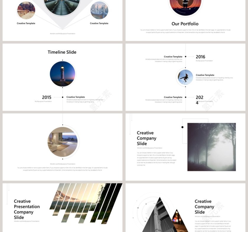 欧美极简PPT杂志风创业书PPT模板第3张