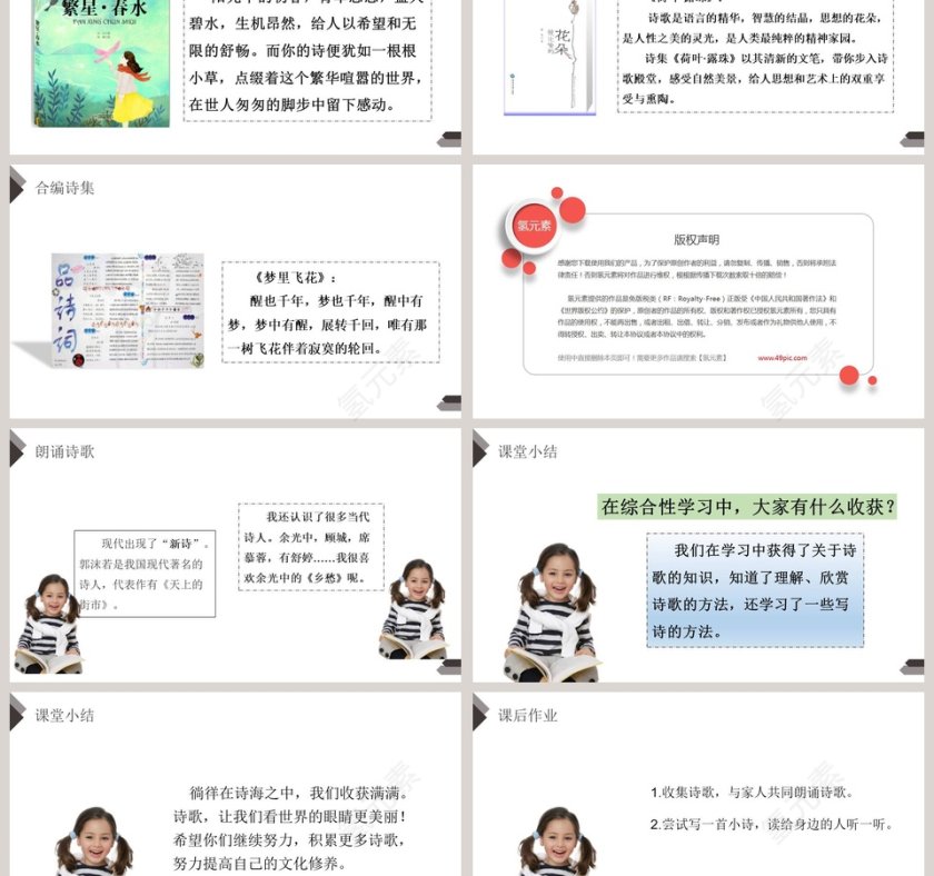部编版四年级语文下册综合性学习轻叩诗歌大门语文课件PPT第3张