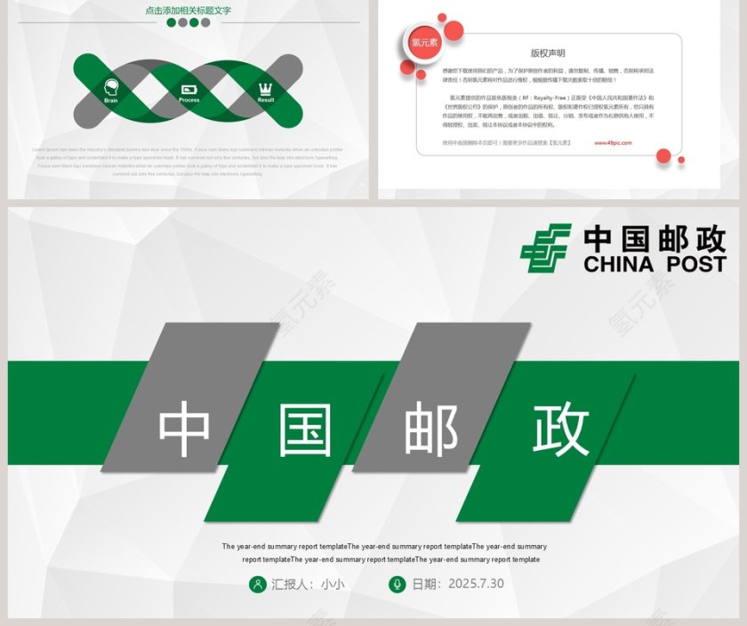 中国邮政PPT第5张