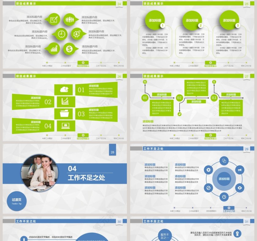 工作总结汇报新年计划PPT模板第5张