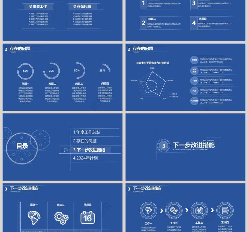 机械风格年度工作报告PPT第3张