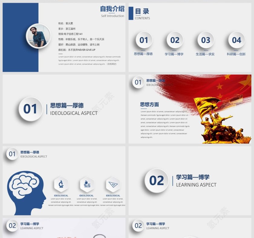 完整框架国家奖学金申请答辩PPT第2张