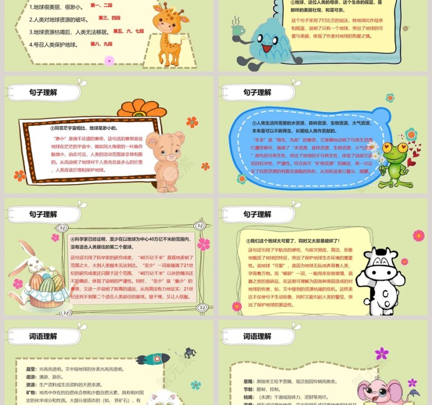课文解析只有一个地球语文课件PPT第3张