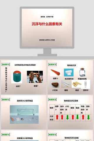 教科版   五年级下册-沉浮与什么因素有关教学ppt课件