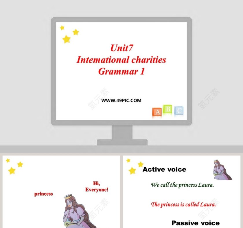 Unit7Intemational charitiesGrammar 1 PPT模板第1张