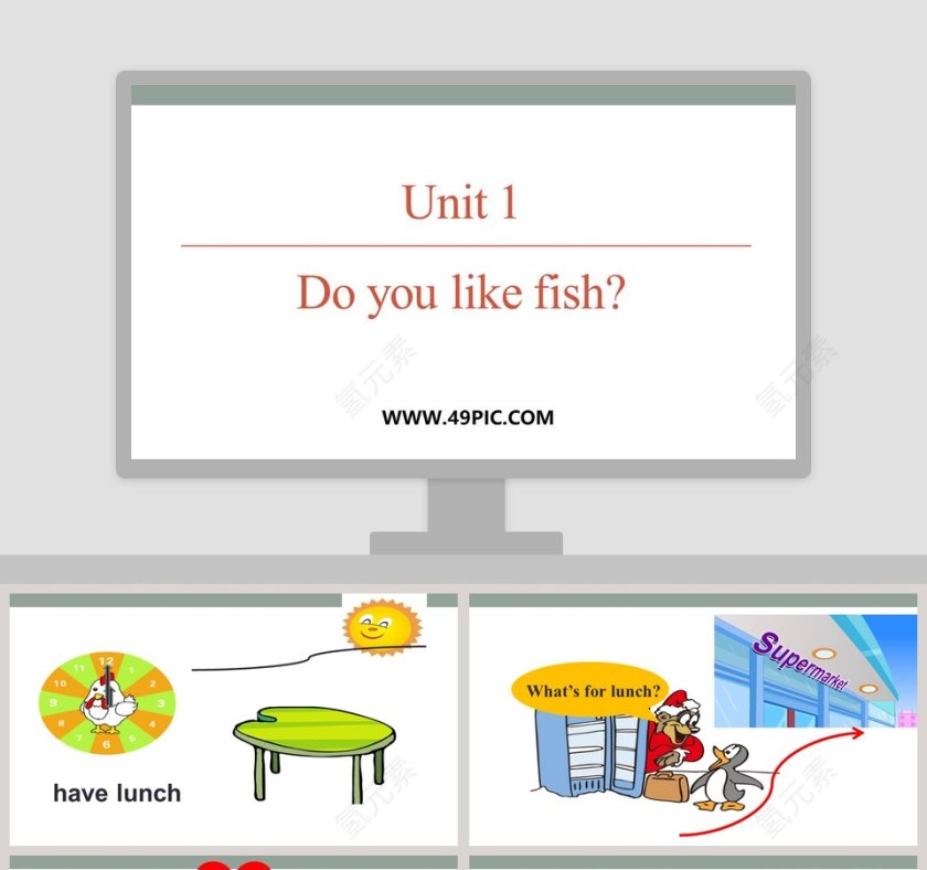 Unit 1-Do you like fish教学ppt课件第1张