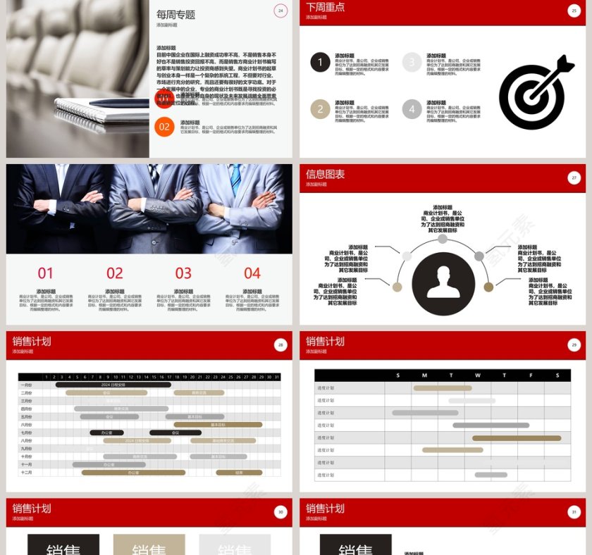部门晨会模板早会晨会会议PPT第5张