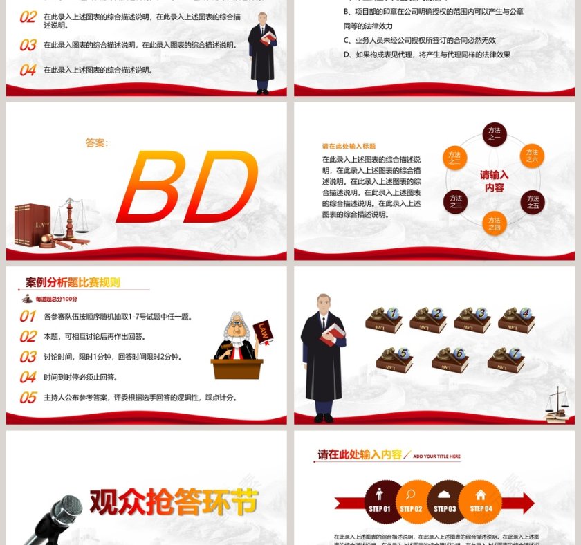 2019年终工作总结PPT模板第3张