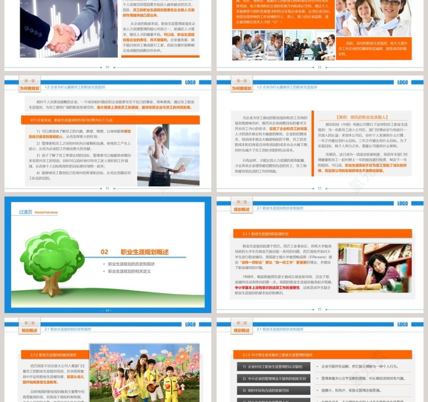 彩色简约职业生涯规划第3张