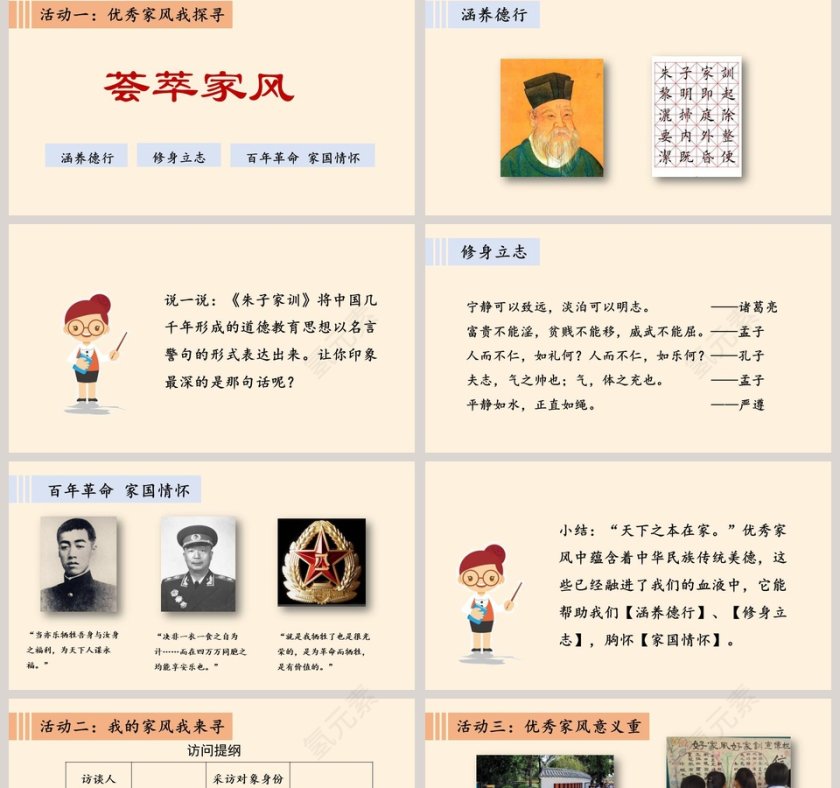 弘扬优秀家风教学ppt课件第2张