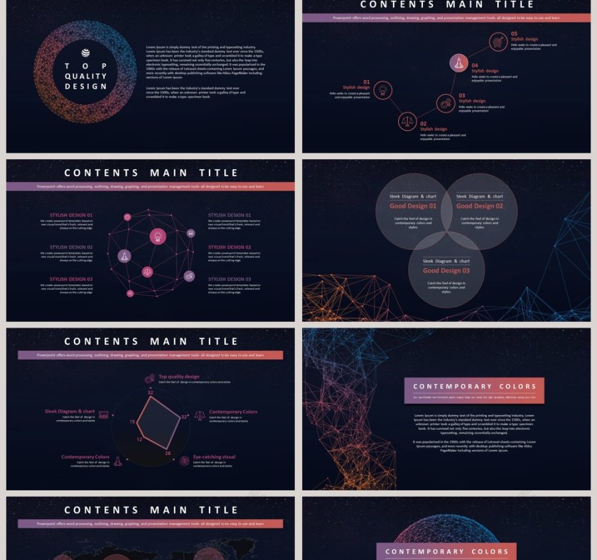 宇宙星空梦幻风格新年工作计划暨年终工作总结第2张