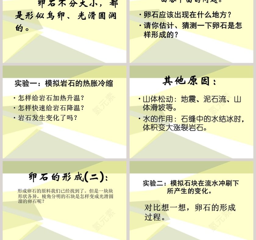 卵石的形成-三 地表的变化教学ppt课件第3张