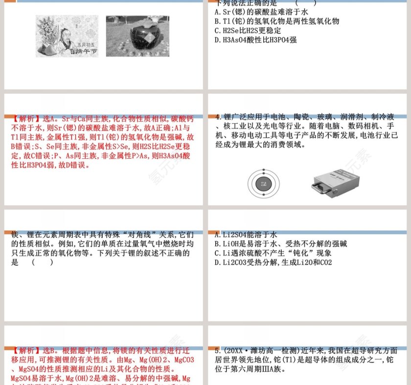 第1章原子结构元素周期律PPT模板第18张