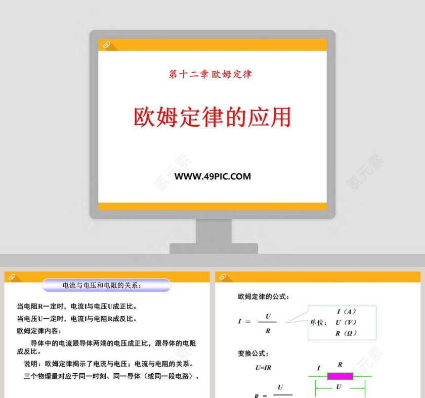 欧姆定律的应用-第十二章 欧姆定律教学ppt课件第1张