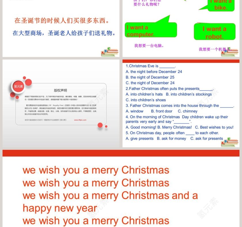 圣诞节PPT模板大全 - Christmas主题幻灯片设计模板第5张