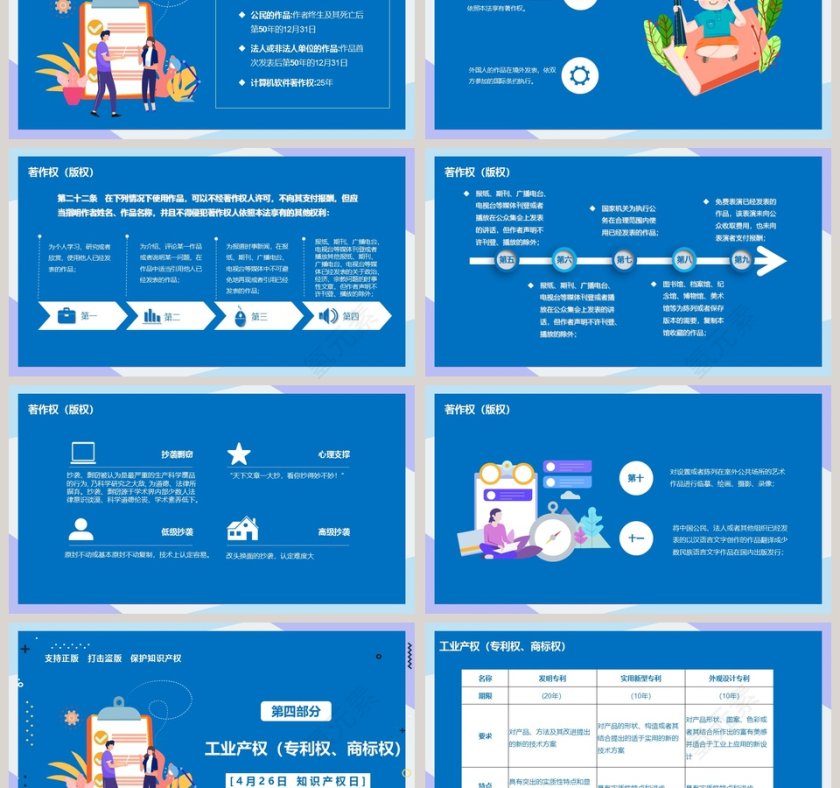简约清新知识产权日宣传策划PPT第3张