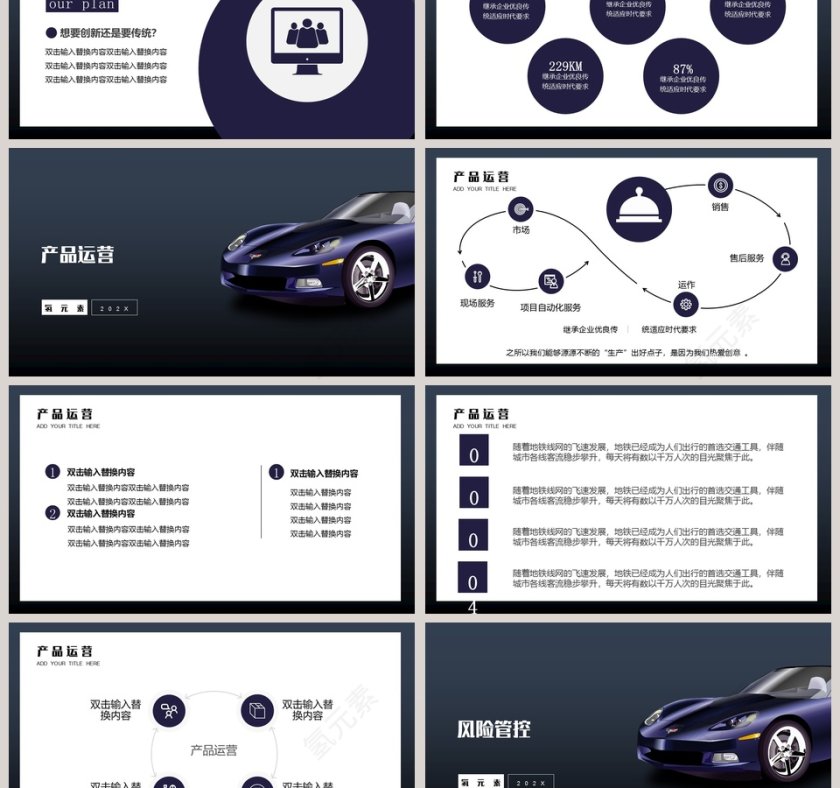 商务大气汽车宣传策划PPT模板第3张
