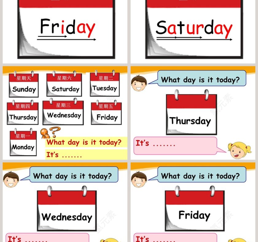 Unit 5-What day is it today教学ppt课件第3张
