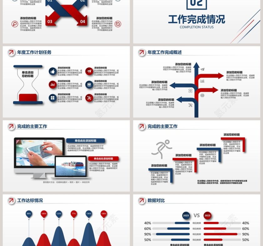 2018工作总结暨新年工作计划PPT模板第3张